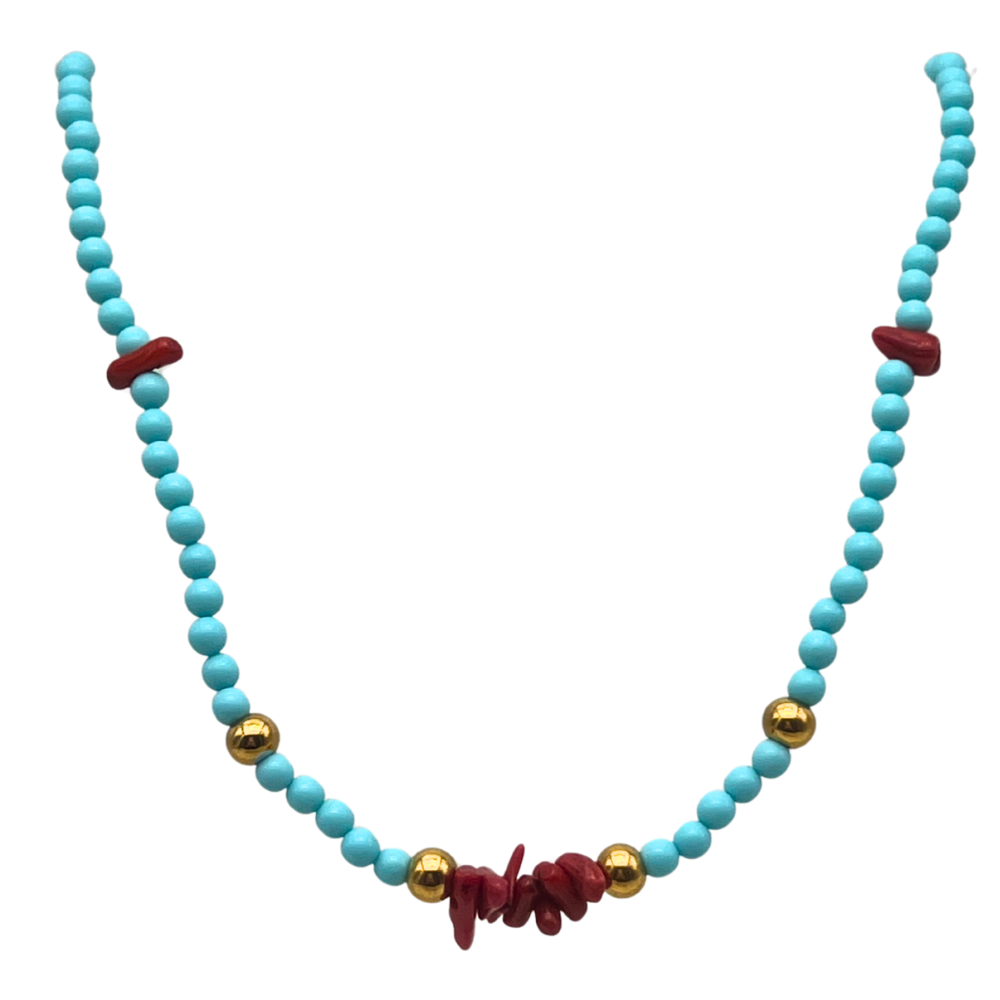 Choker Mare Antico in Acciaio Gold
