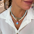 Collana Candy Ghiacciolo in Acciaio Gold