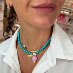 Collana Candy Lecca Lecca in Acciaio Gold