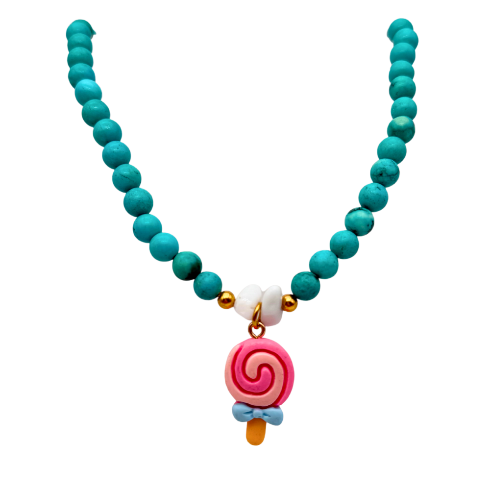 Collana Candy Lecca Lecca in Acciaio Gold