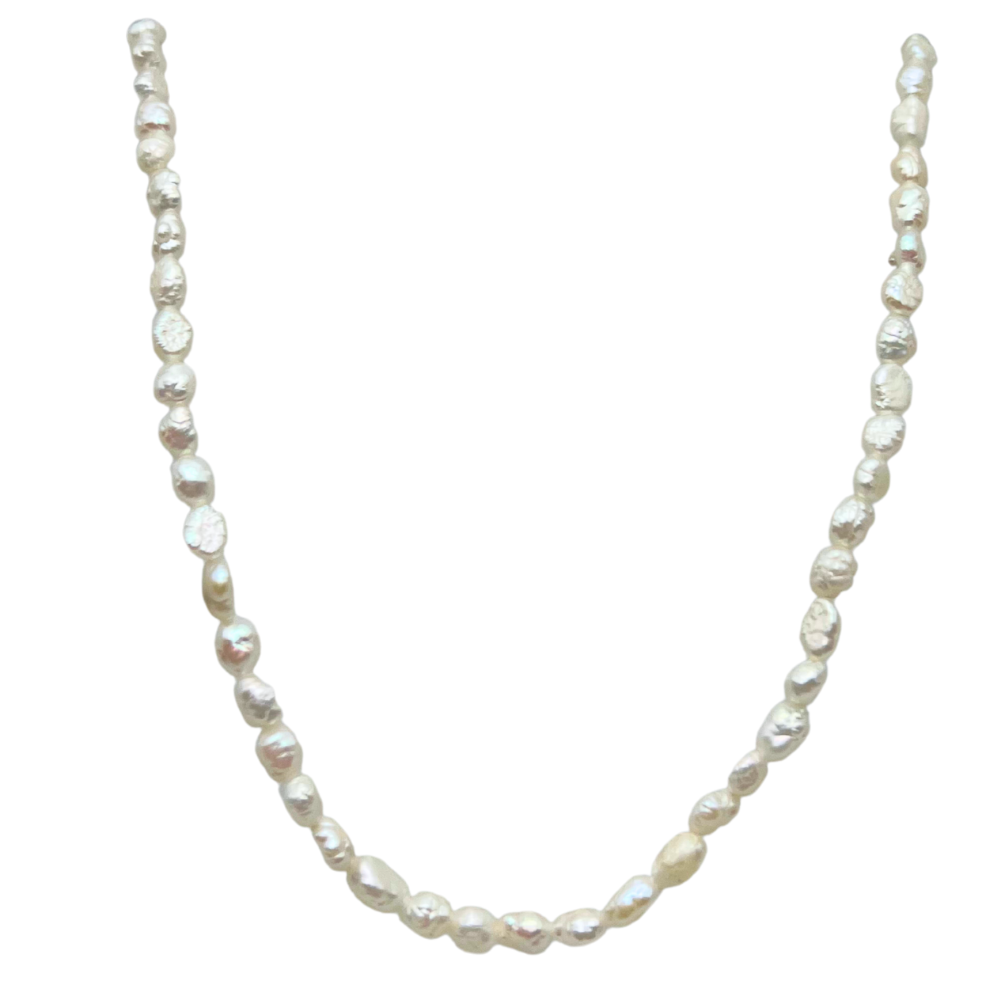 Collana Micro Perle di Fiume in Argento Gold