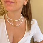 Collana Noblesse Perle di Fiume in Arg925 Gold