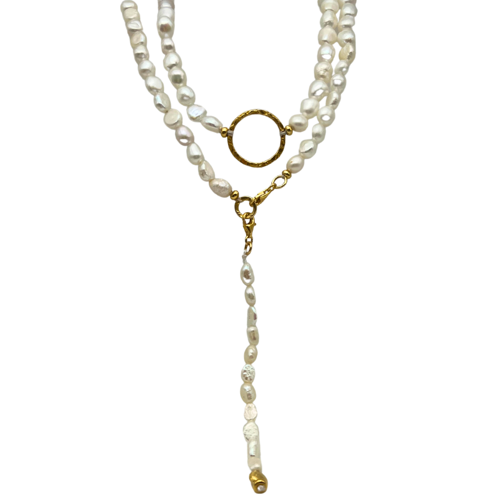 Collana Noblesse Perle di Fiume in Arg925 Gold