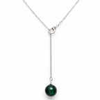 Collana Pendol con Ciondolo Agata Verde Sfaccettata in Argento 925 Silver – Gioiello Artigianale Donna