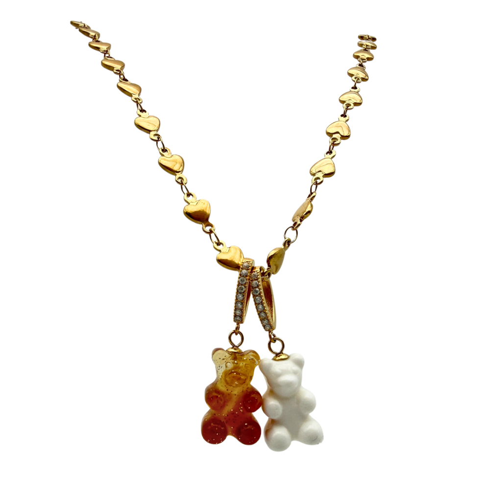 Collana Teddy in Acciaio Gold