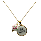 Collana Ad Maiora in Acciaio Gold