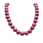 Collana Aurora Ceramica Rosa in Acciaio Gold