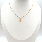 Collana Ciondolo Tondo Bubble Mini in Argento Gold