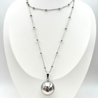 collana in acciaio silver chiama angeli