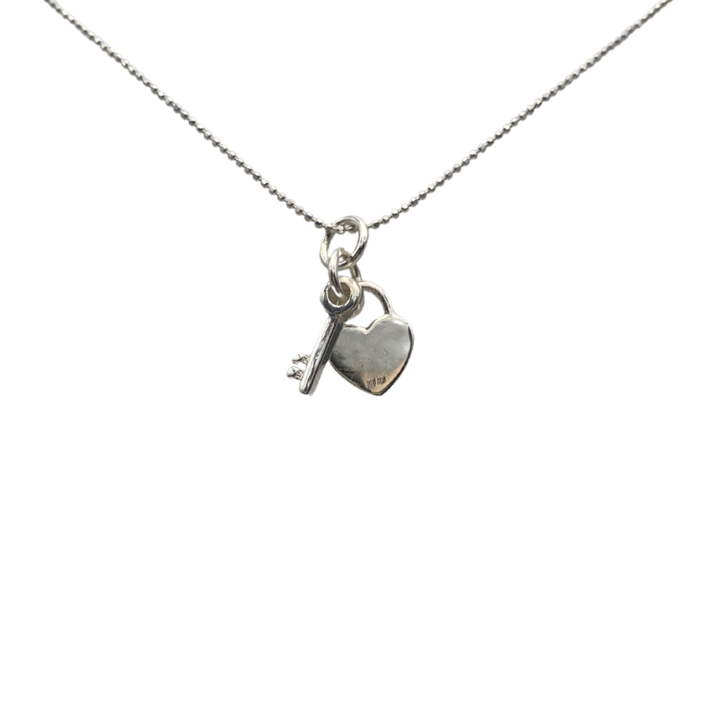 Collana Chiavi del Cuore in Argento Silver