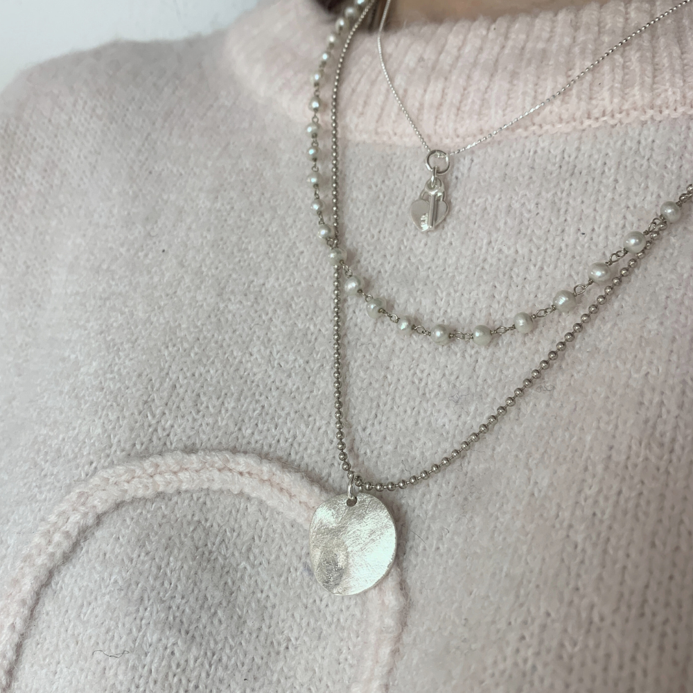 Collana Chiavi del Cuore in Argento Silver