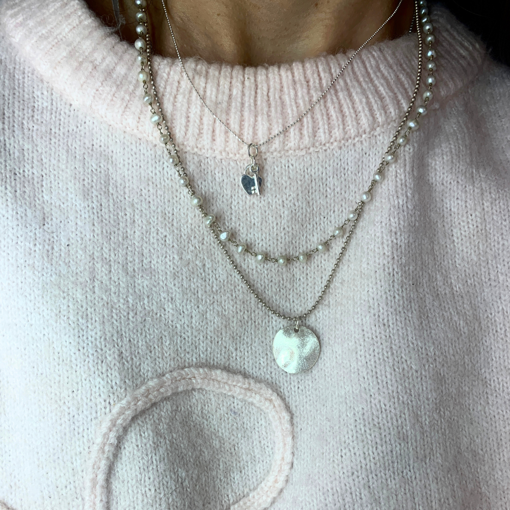 Collana Chiavi del Cuore in Argento Silver