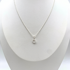 Collana Ciondolo Tondo Bubble Mini in Argento Silver