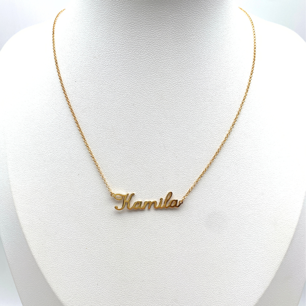 Collana con Nome Corsivo Personalizzabile