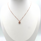 Collana Cuore Lucchetto in Argento Rosè