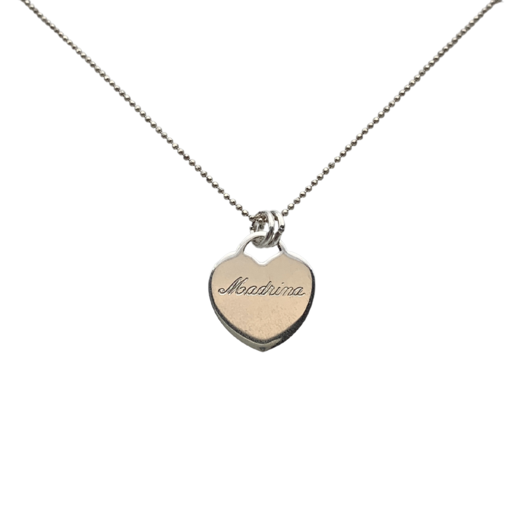 Collana con Cuoricino e Incisione Personalizzabile