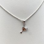 Collana Drink con Zircone Bianco in Argento Silver