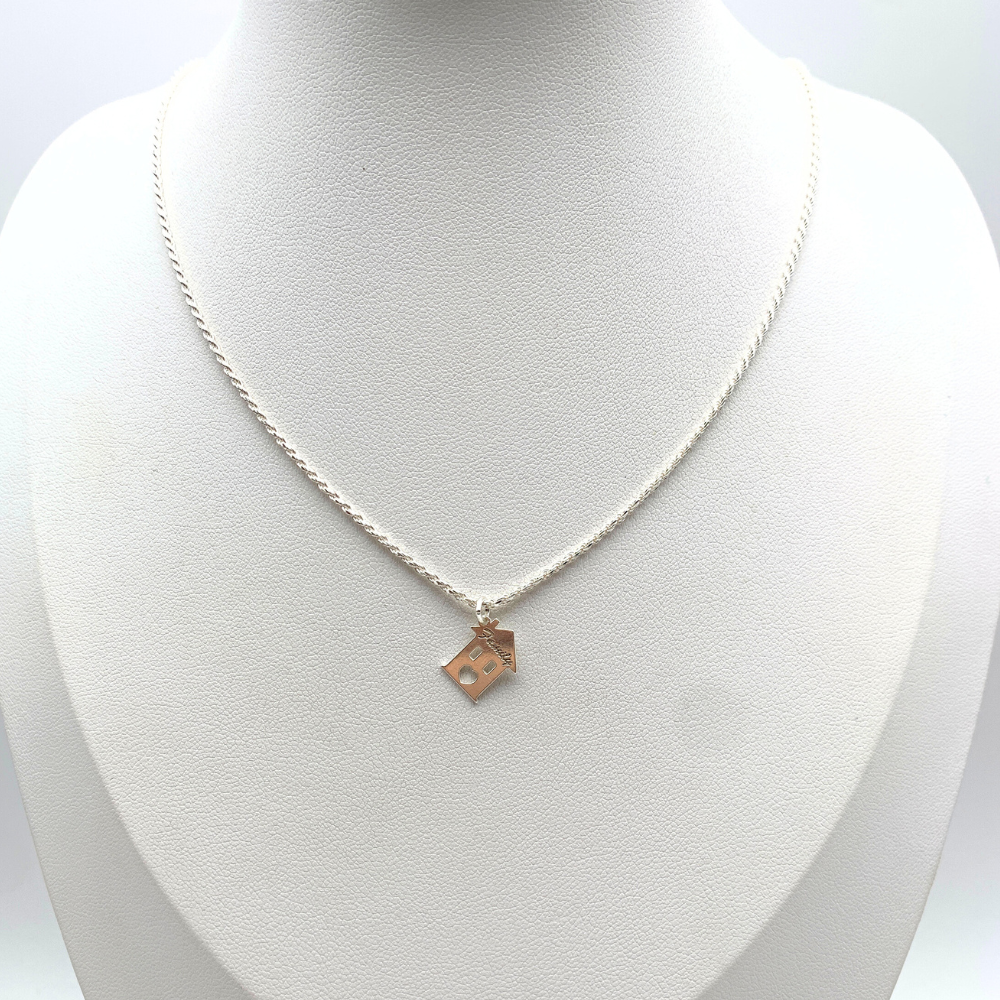Collana Casetta Family in Argento Silver