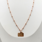 Collana Fotocamera in Argento Rosè