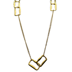 Geometric Chain in Acciaio Gold