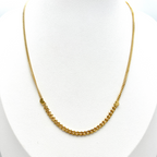 collana in argento gold con cuori
