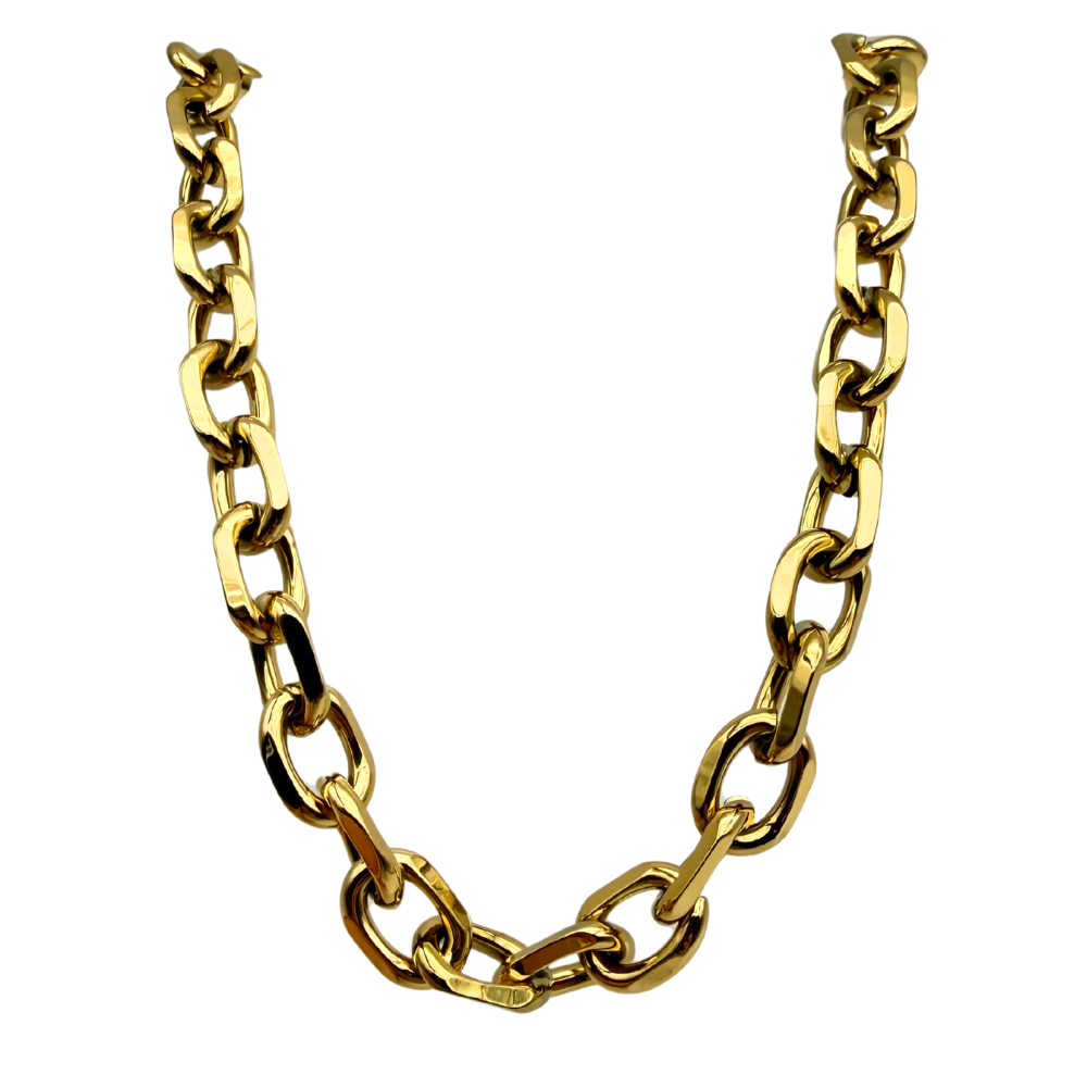 Collana Grumetta Big in Acciaio Gold