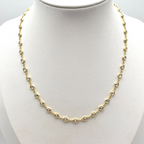 Collana Luce con Zirconi Bianchi in Argento Gold
