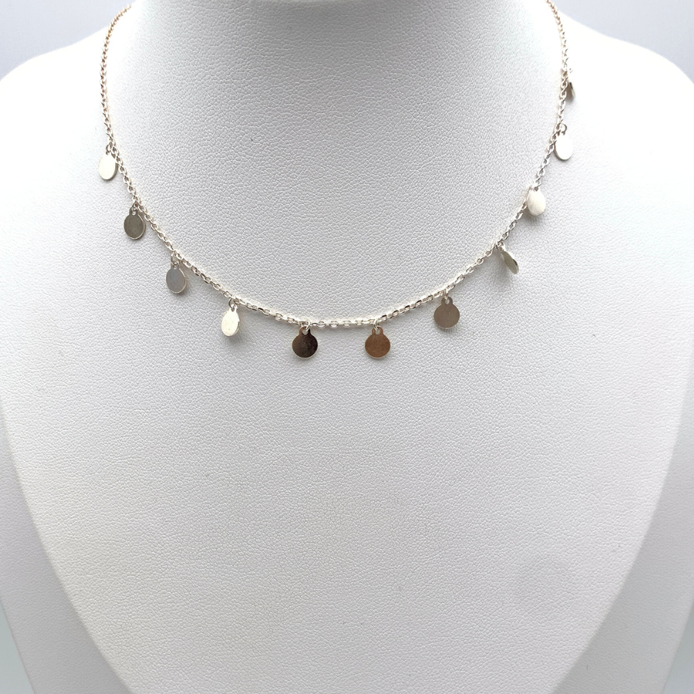 Choker Medagliette in Argento Silver