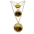 Collana Medallion in Acciaio Gold