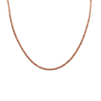 Collana Minimal in Argento Rosè