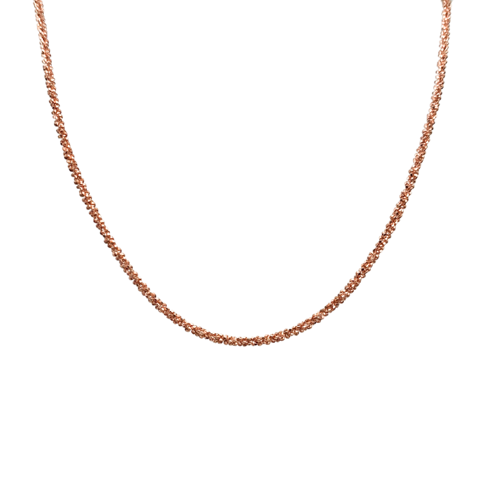 Collana Minimal in Argento Rosè