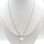 collana in argento 925 a grumetta con ciondolo mongolfiera