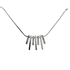 Collana Multibarrette in Acciaio Silver