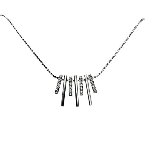 Collana Multibarrette in Acciaio Silver