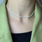 Collana Micro Perle di Fiume in Argento Gold