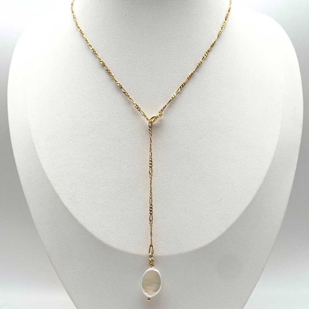 Collana Pendol Perla in Argento Gold