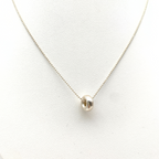 Collana Ciondolo Rondella Minimal in Argento Silver