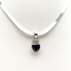 Collana Black Heart in Argento Silver