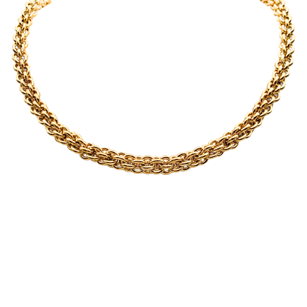 Collana Torchon Big in Acciaio Gold