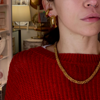 Collana Torchon Big in Acciaio Gold