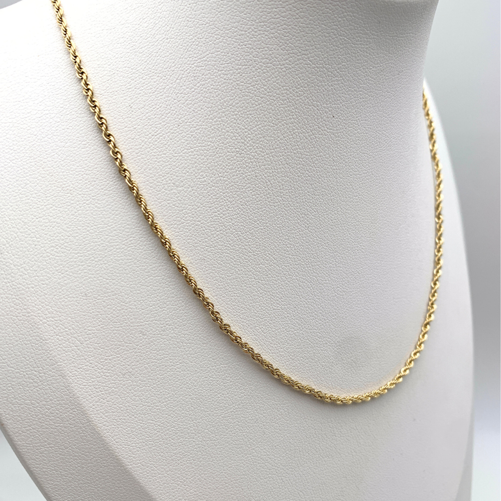 collana torchon small in acciaio inox gold