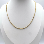 collana torchon small in acciaio inox gold