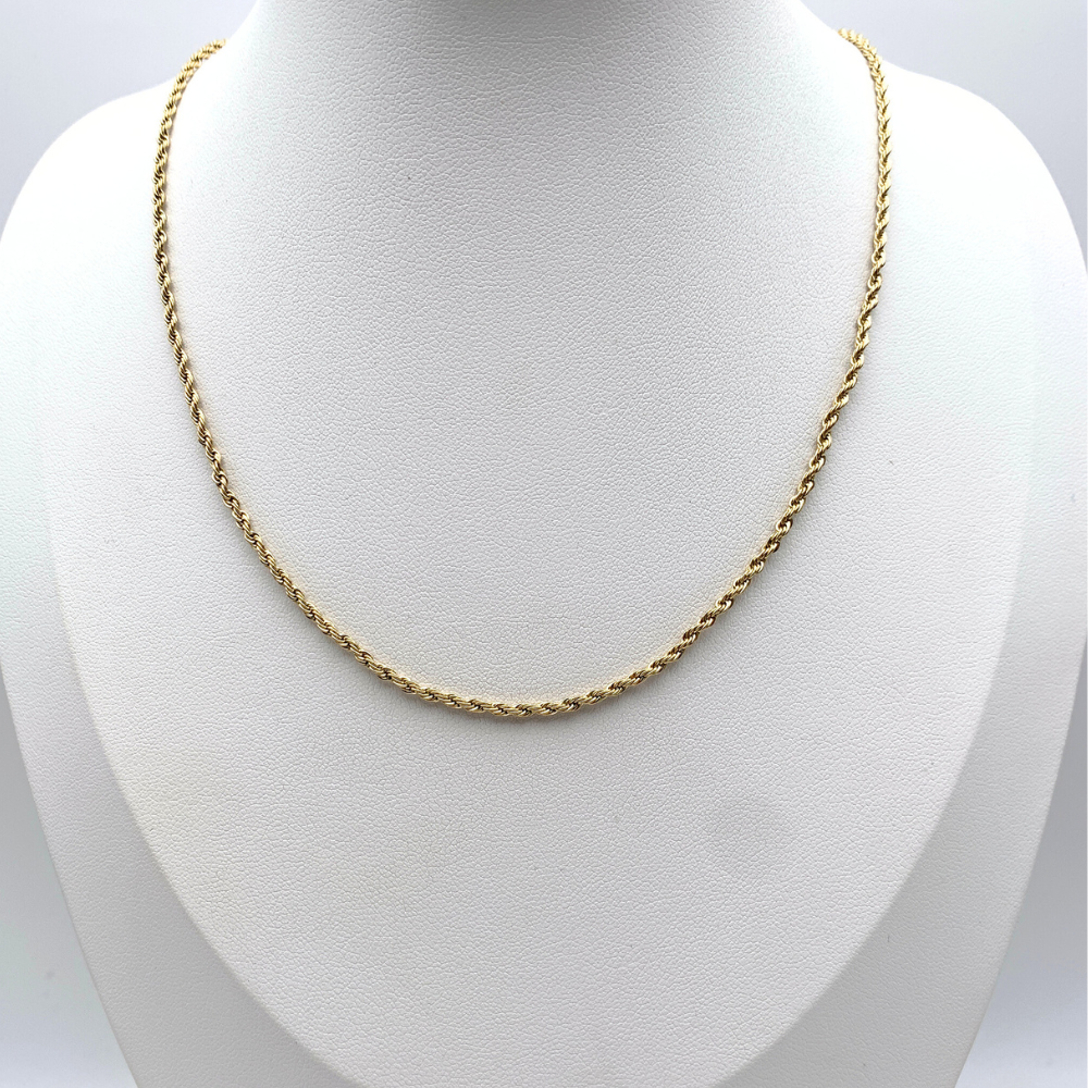 collana torchon small in acciaio inox gold