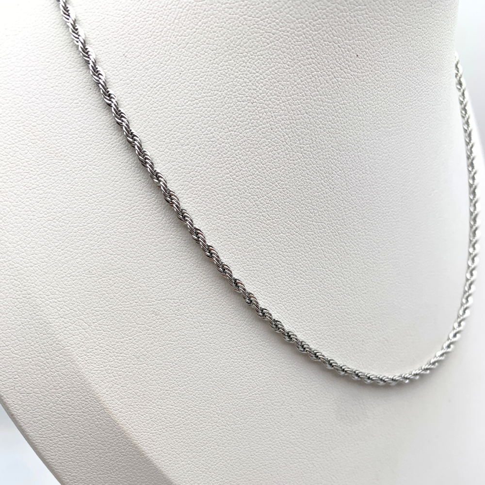 collana Torchon silver small in acciaio inox silver