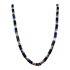 Collana Essence in Lapislazzuli Blu e Acciaio Silver