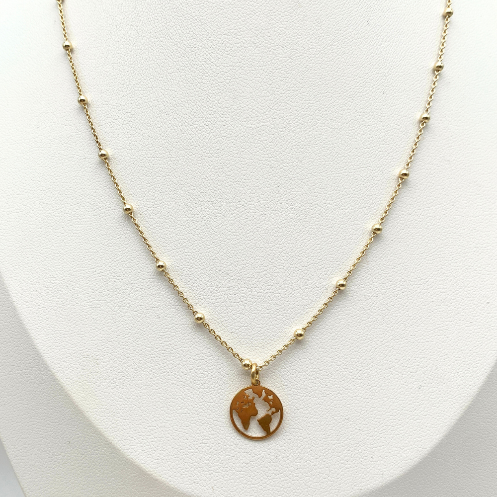 Collana Wanderlust in Argento Gold