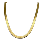 Collana Maxi Snake in Acciaio Gold
