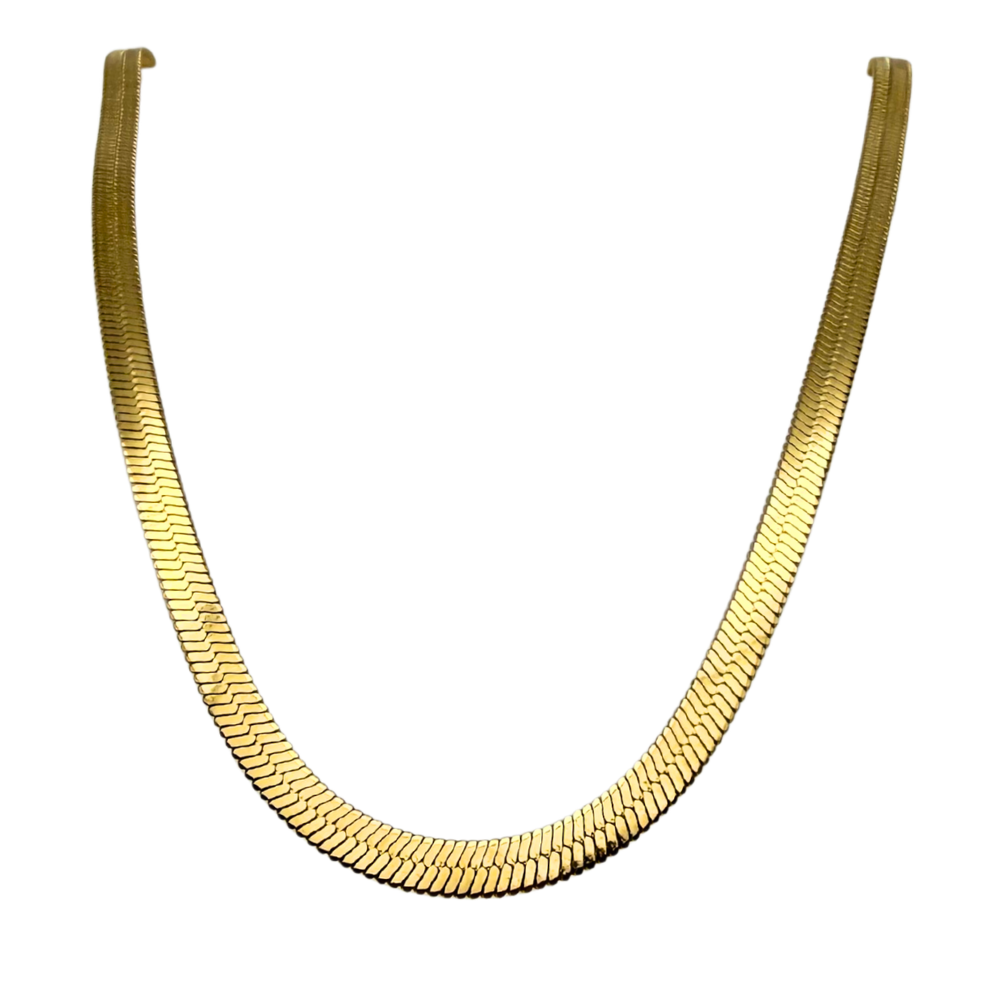 Collana Maxi Snake in Acciaio Gold