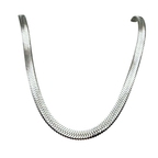 Collana Maxi Snake in Acciaio Silver