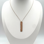 Collana Targhetta Martellata in Argento Silver